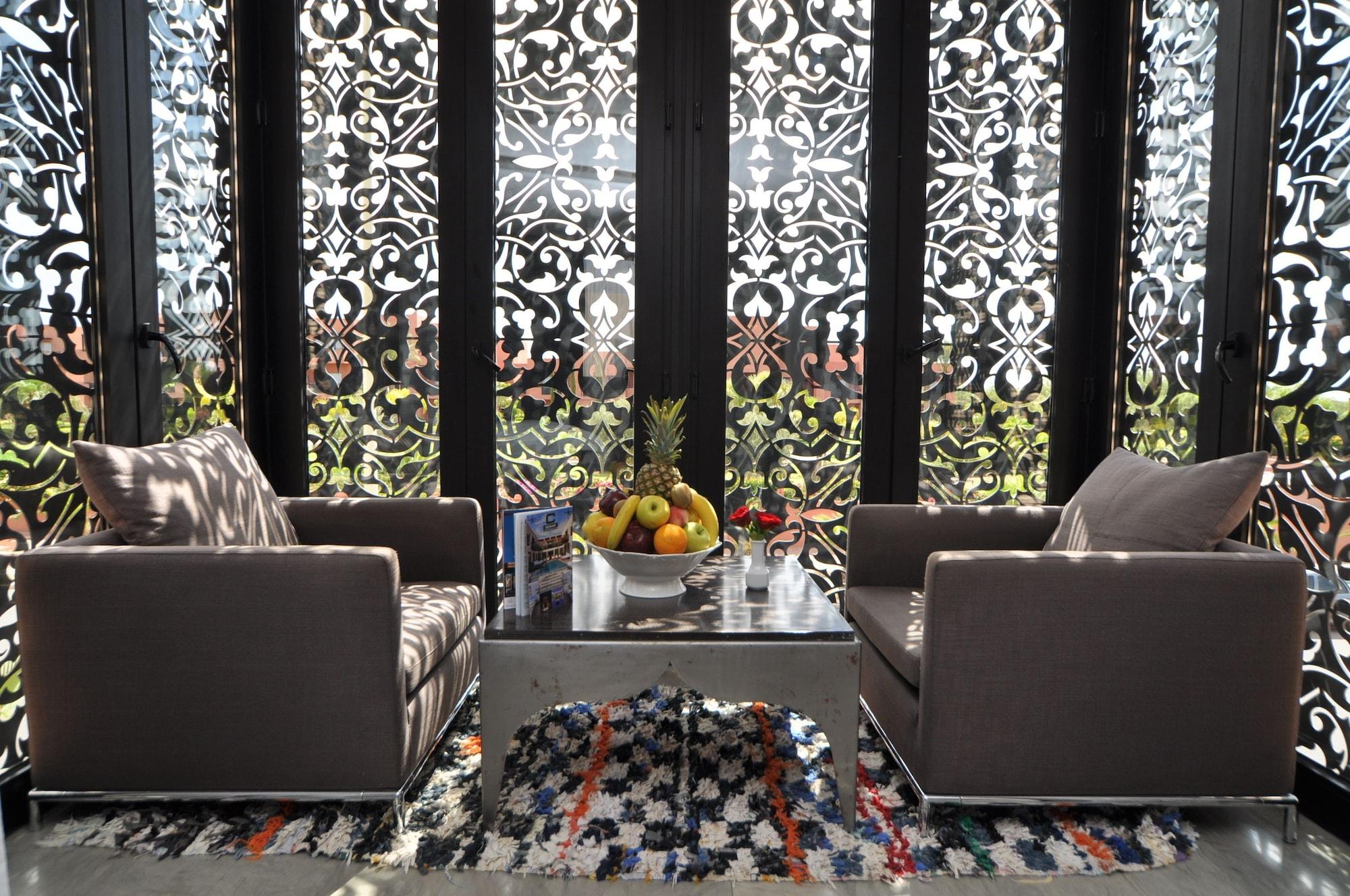 塞萨尔Spa度假酒店 马拉喀什 外观 照片 Interior of the hotel